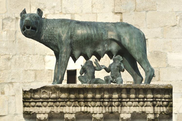 Itálie - Řím - symbol města - vlčice