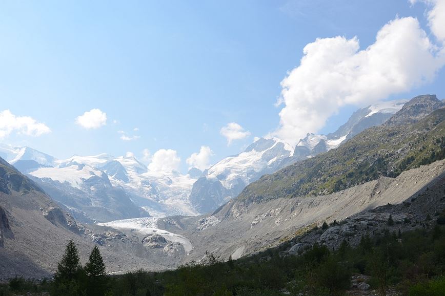 Švýcarsko - cestou k ledovci Morteratsch