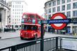 Velká Británie - Londýn - typické dvoupatrové autobusy