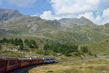 Švýcarsko - z jízdy vlakem od jezera Lago Bianco směrem na Svatý Mořic