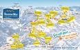 Rakousko - Dachstein West - mapa s popisky