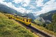 Švýcarsko - Wallis - typické švýcarské vlaky